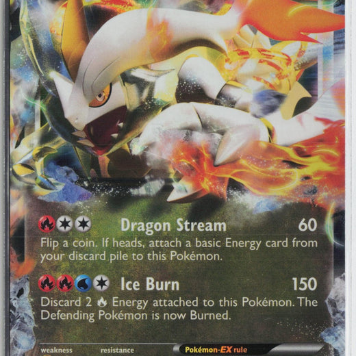 White Kyurem EX 101/113 Holo Ultra Rare Legendary Treasures Pokemon NM0