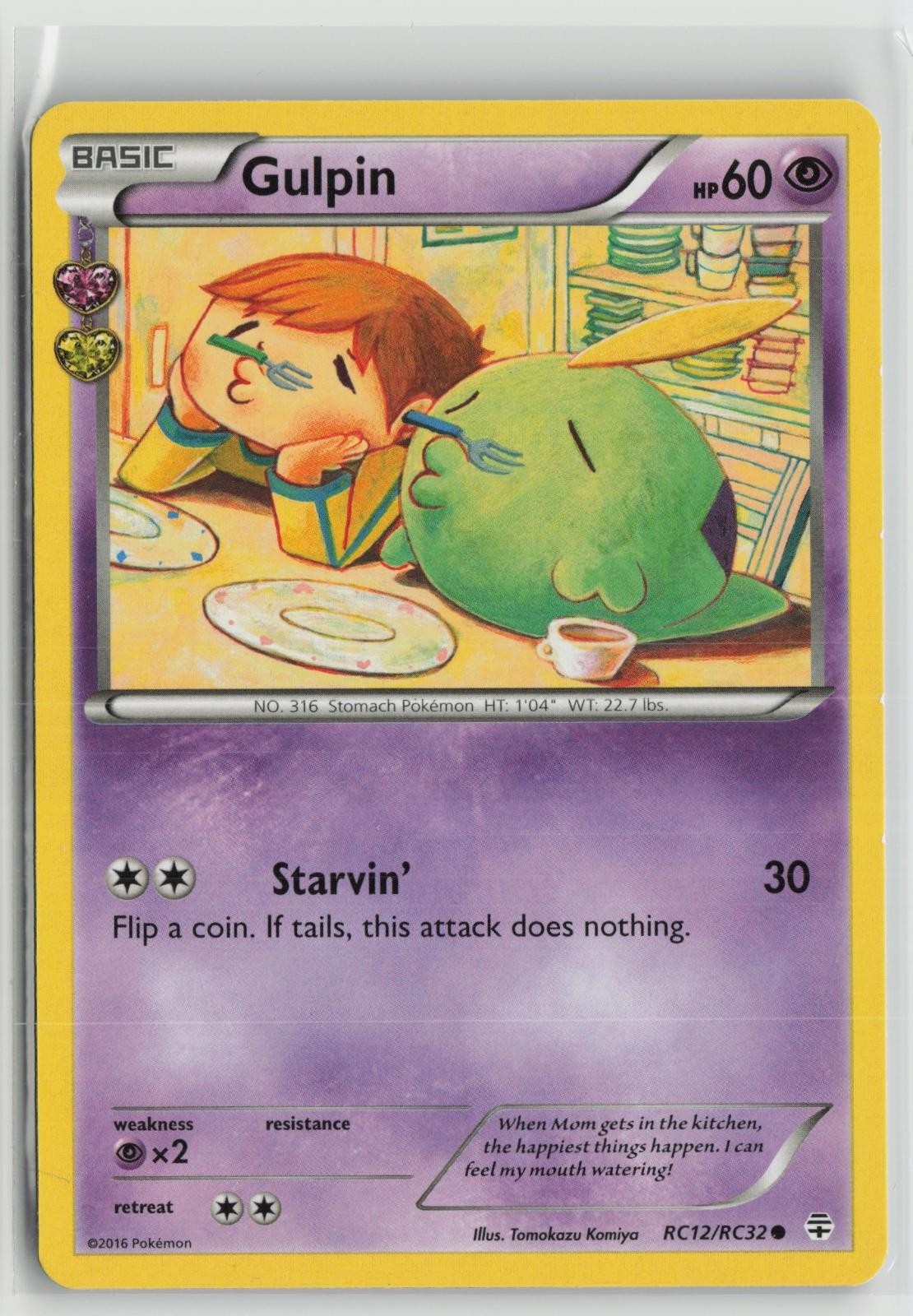 Gulpin RC12/RC32 Common Generations Pokemon NM