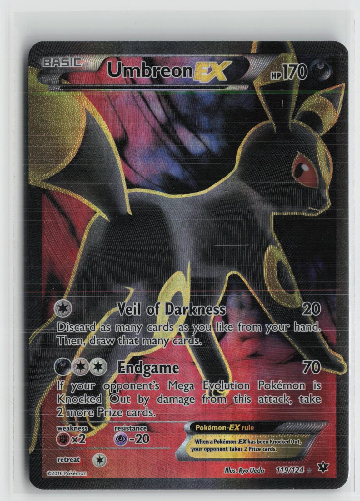 Umbreon EX 119/124 Ultra Rare Fates Collide Pokemon NM