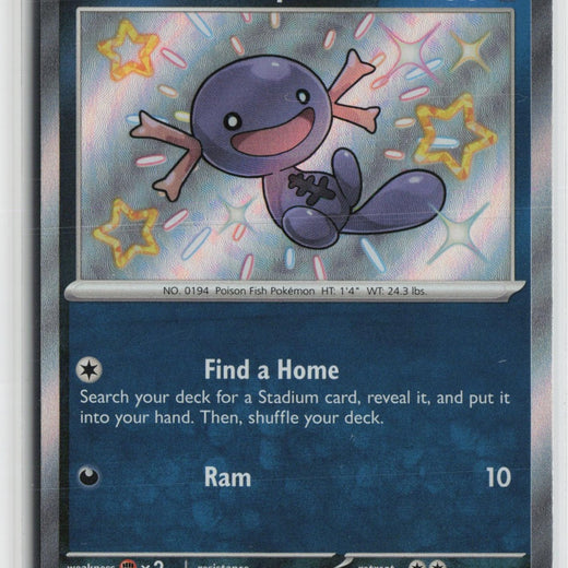 Paldean Wooper 180/091 Shiny Rare Paldean Fates Pokemon NM0
