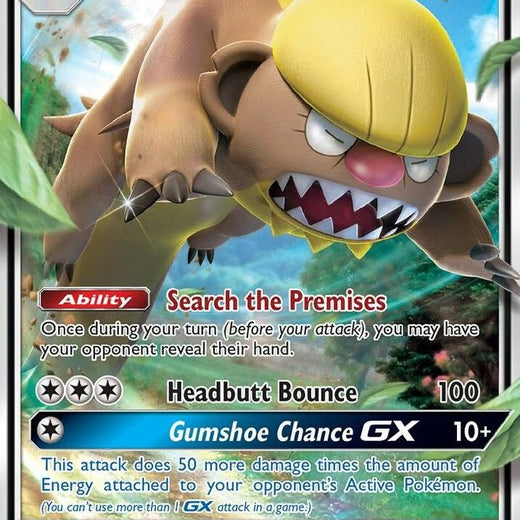 Gumshoos GX 110/149 Sun and Moon SUM Rare Holo GX mint 110 Pokemon