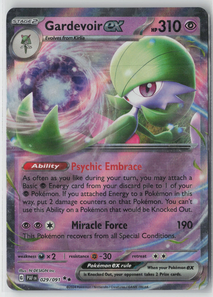 Gardevoir ex - Double Rare SV: Paldean Fates 029/091 NM0