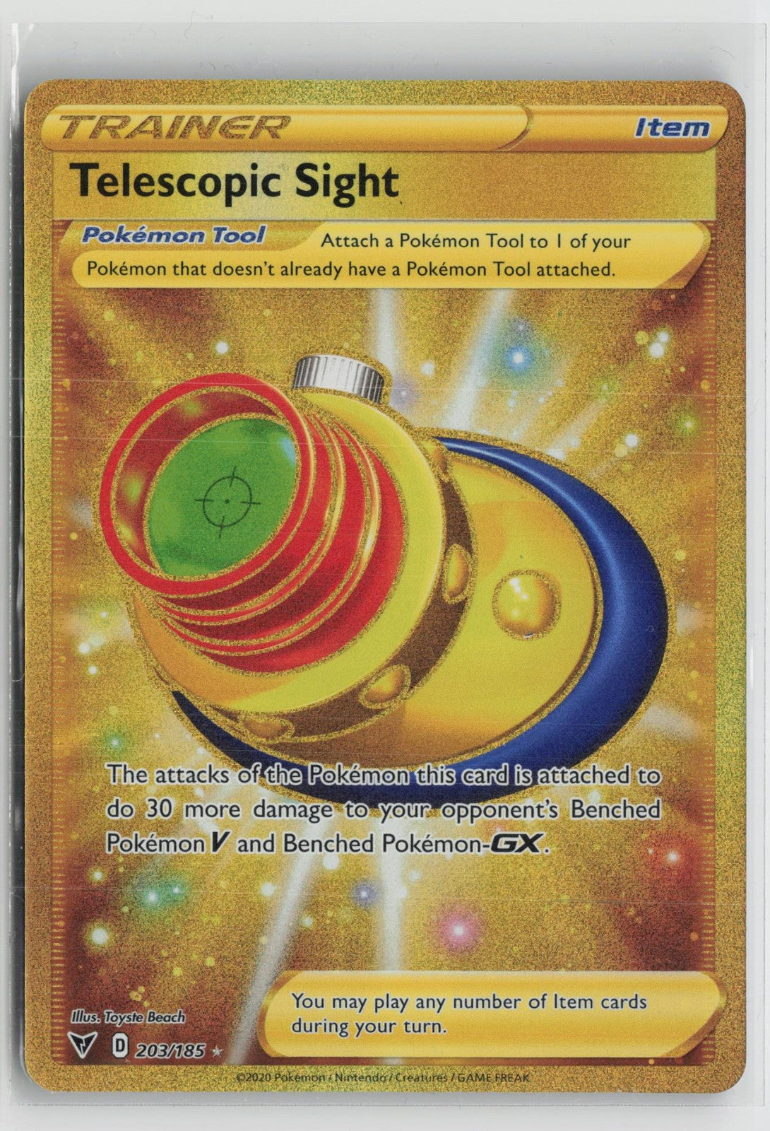 Telescopic Sight 203/185 Secret Rare Vivid Voltage Pokemon NM