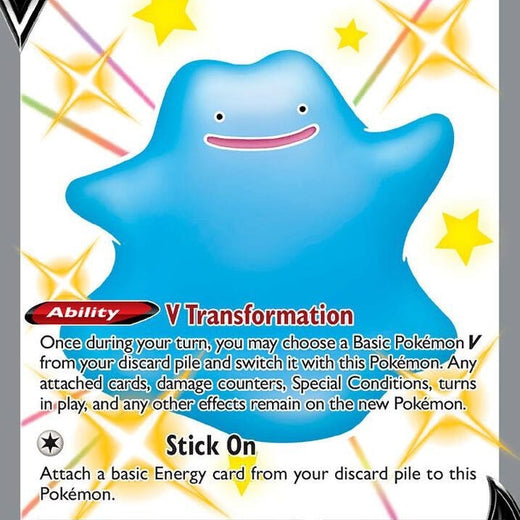 Ditto V SV118/SV122 Shining Fates Shiny Rare V or VMAX mint SV118 Pokemon 2022