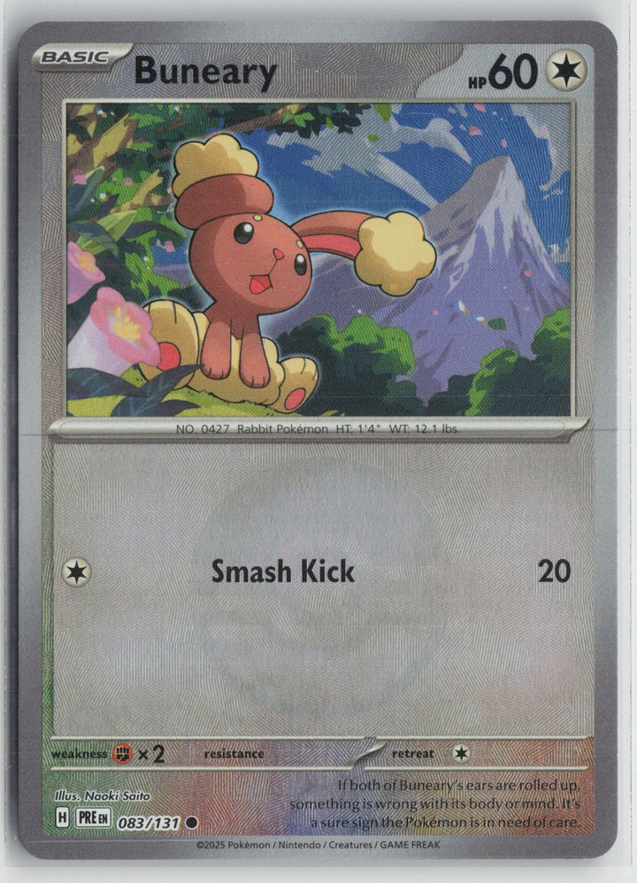 Buneary 083/131 Common Prismatic Evolutions Pokemon NM0