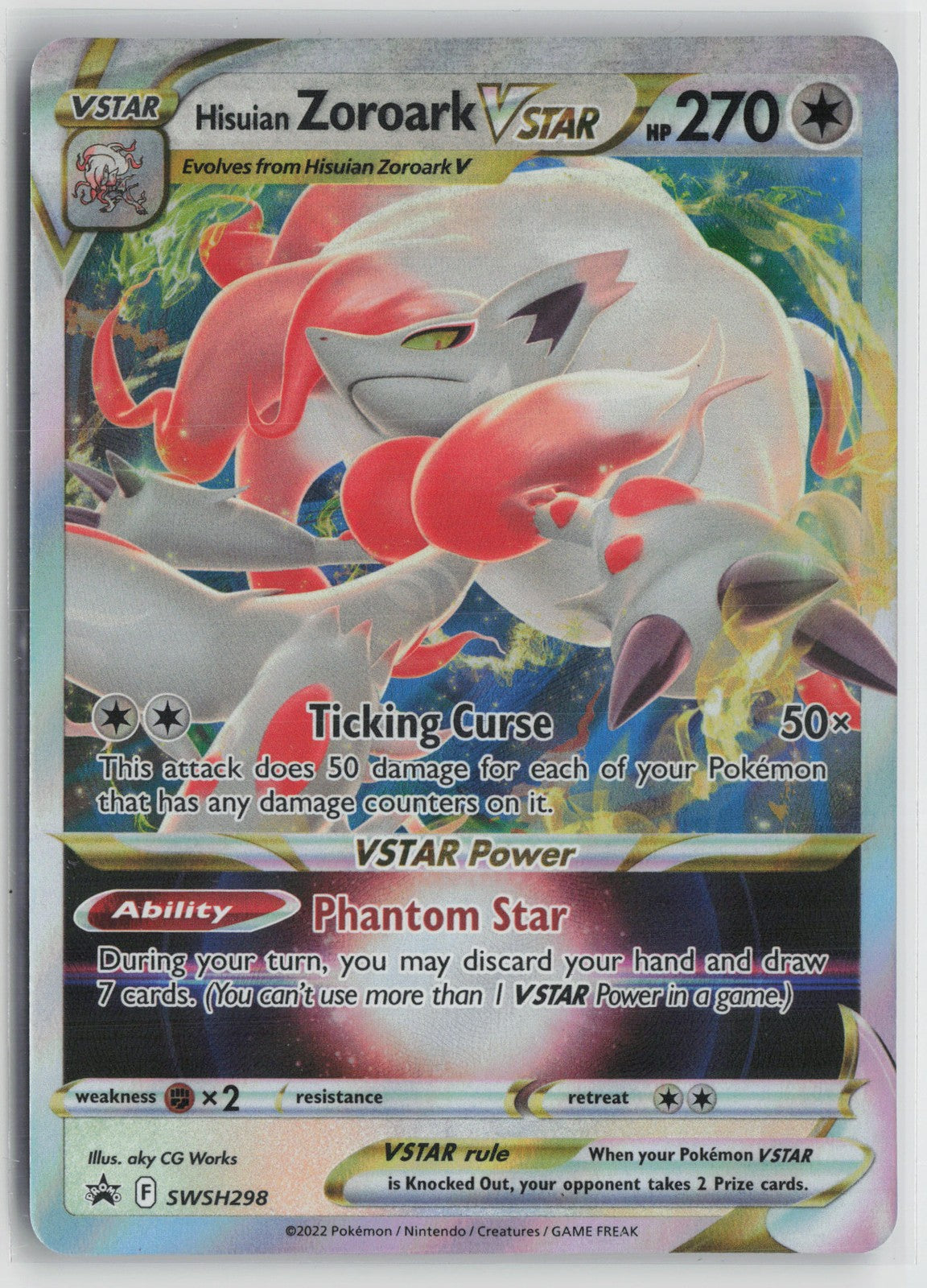 Hisuian Zoroark VSTAR - Promo SWSH: Sword & Shield Promo Cards SWSH298 NM