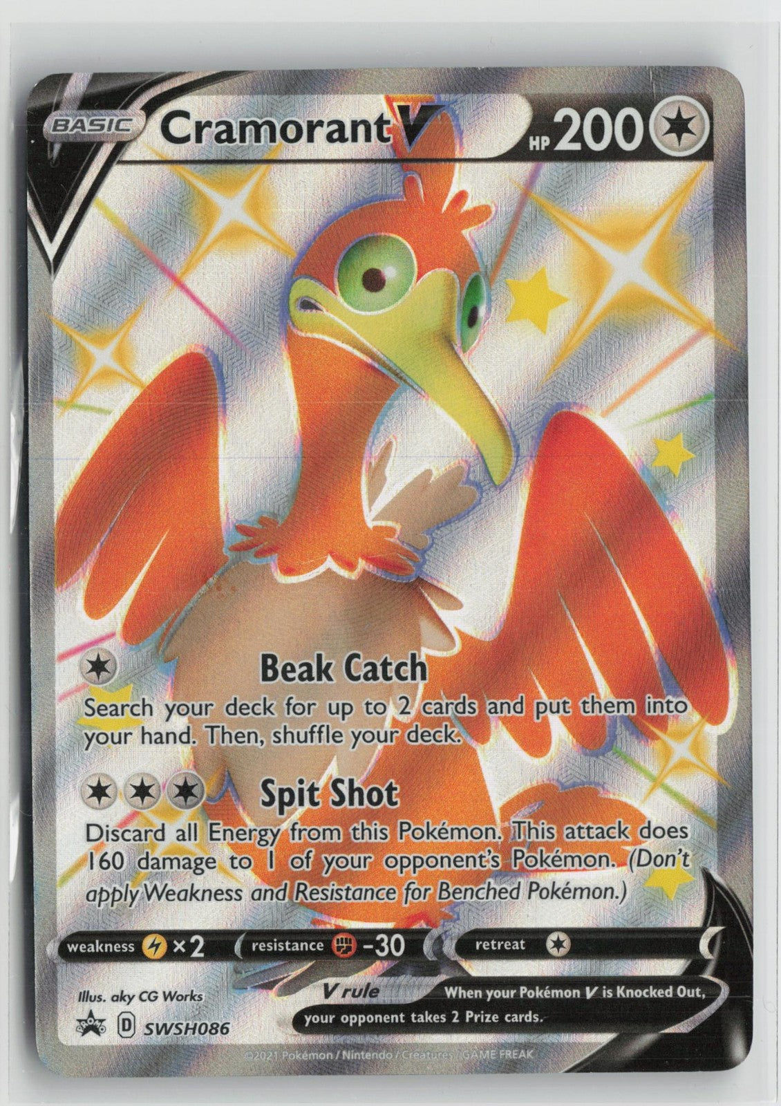 Cramorant V SWSH086 Holo Promo Sword & Shield Promo Pokemon NM