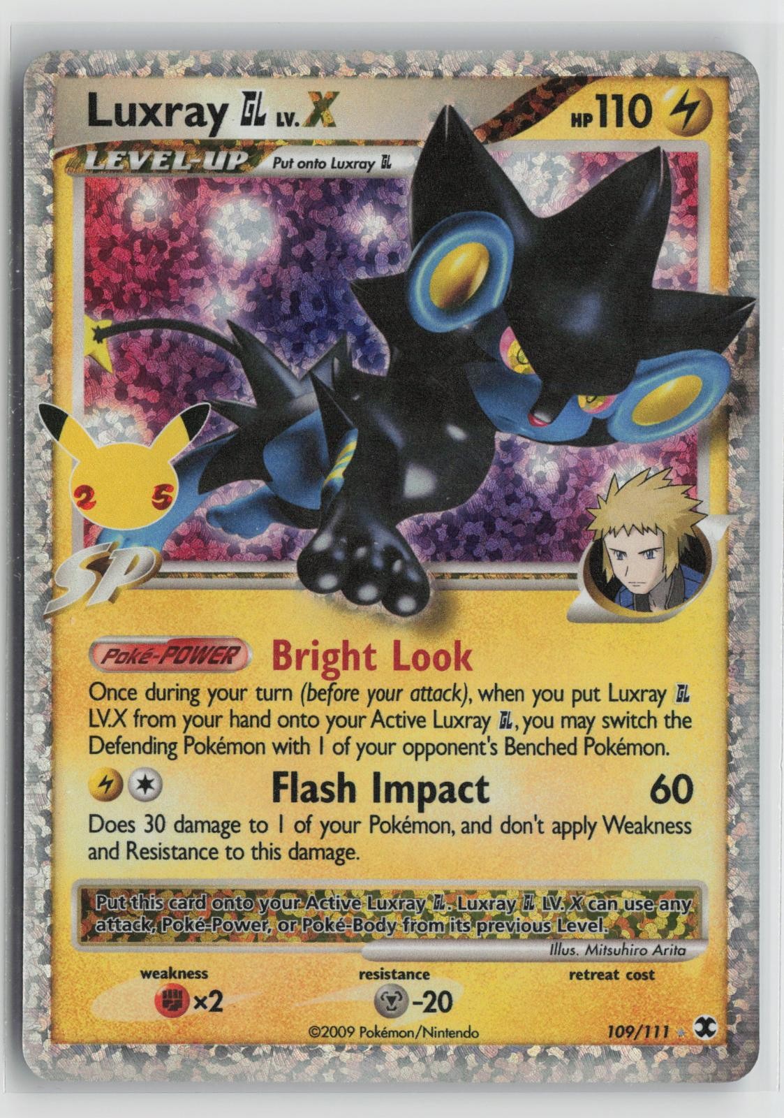 Luxray GL LV.X 109/111 Celebrations: Classic Collection Pokemon Holo NM