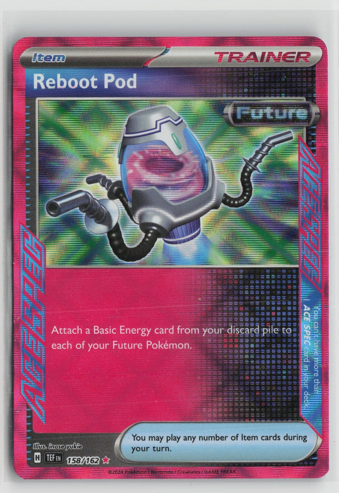 Reboot Pod 158/162 ACE SPEC Rare Temporal Forces Pokemon NM
