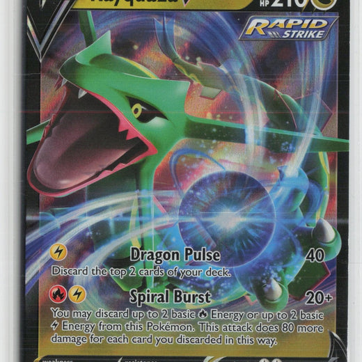 Rayquaza V 100/159 Holo V Rare Crown Zenith Pokemon NM0