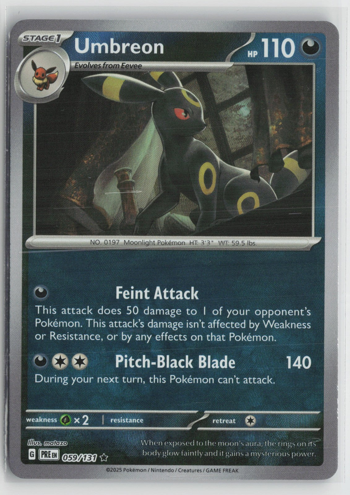 Umbreon (Poke Ball Pattern) Rare SV: Prismatic Evolutions 059/131 NM