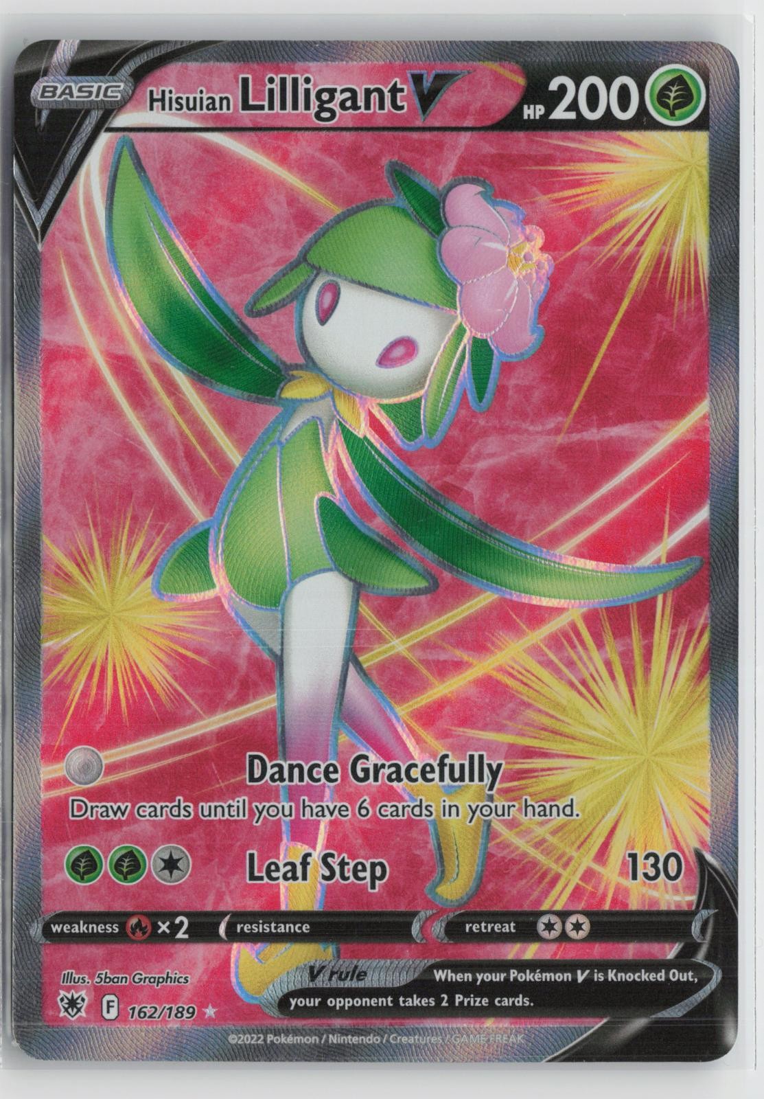 Hisuian Lilligant V 162/189 Ultra Rare Astral Radiance Pokemon NM