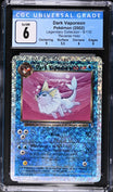 Dark Vaporeon 9/110 Reverse Holo Legendary Collection Pokemon CGC 6 Ex/nm