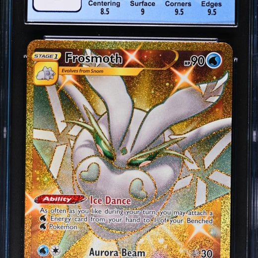 Frosmoth 204/192 Secret Rare Holo Rebel Clash Pokemon CGC 9 Mint0