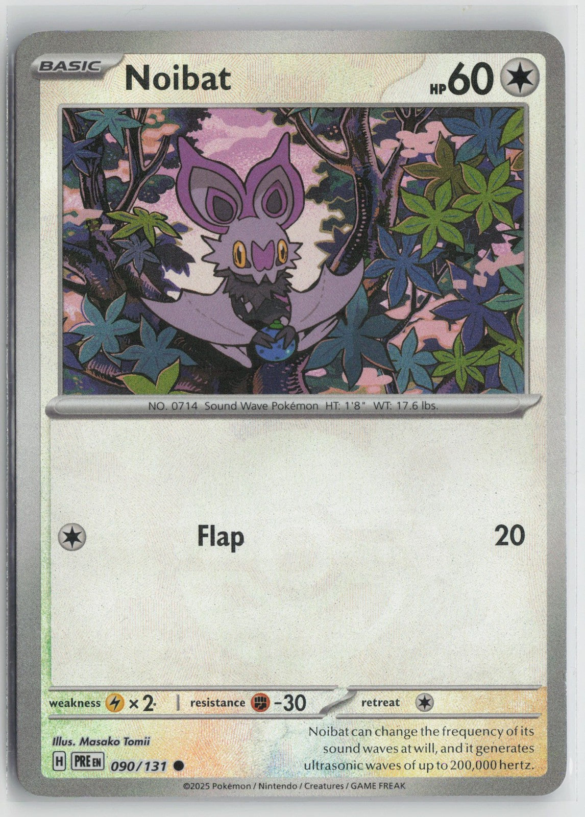 Noibat 090/131 Common Prismatic Evolutions Pokemon NM