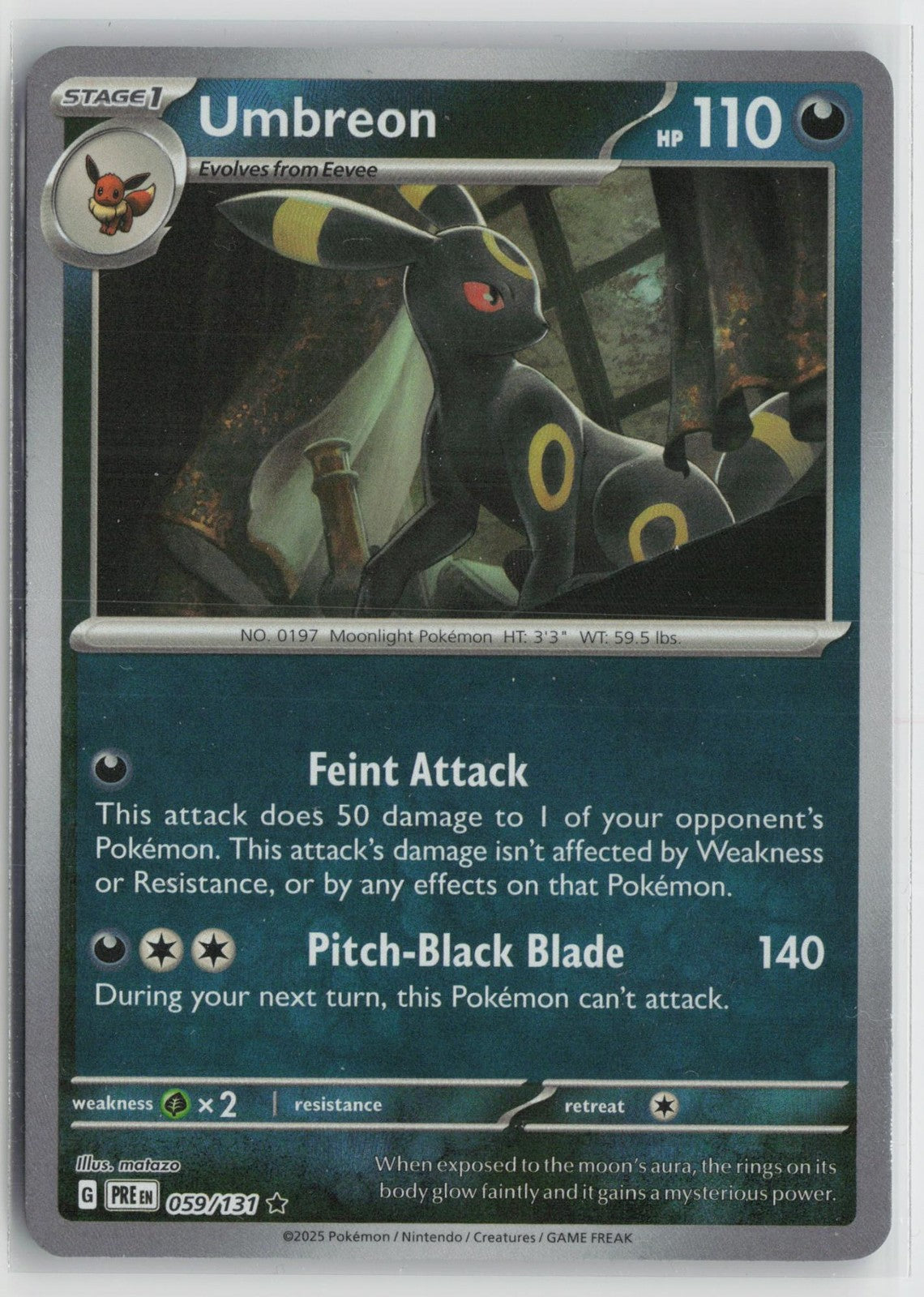 Umbreon 059/131 Poke Ball SV: Prismatic Evolutions Pokemon NM