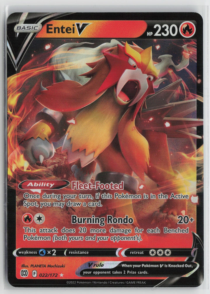 Entei V Ultra Rare SWSH09: Brilliant Stars 022/172 NM0