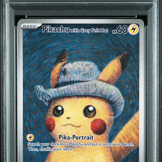 Pikachu With Grey Felt Hat 085 Pokemon X Van Gogh Pokemon PSA 100