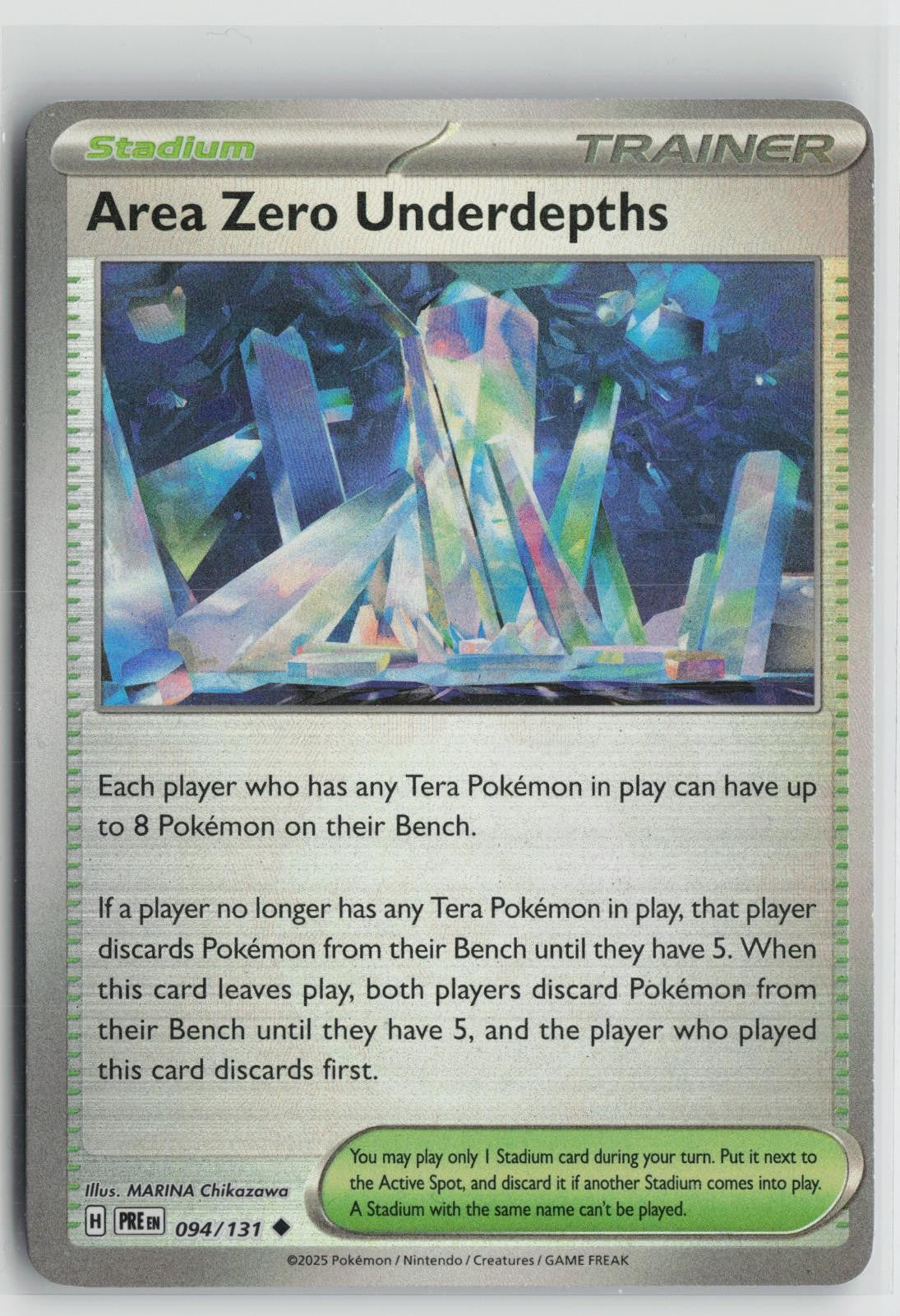 Area Zero Underdepths 094/131 Uncommon Prismatic Evolutions Pokemon NM