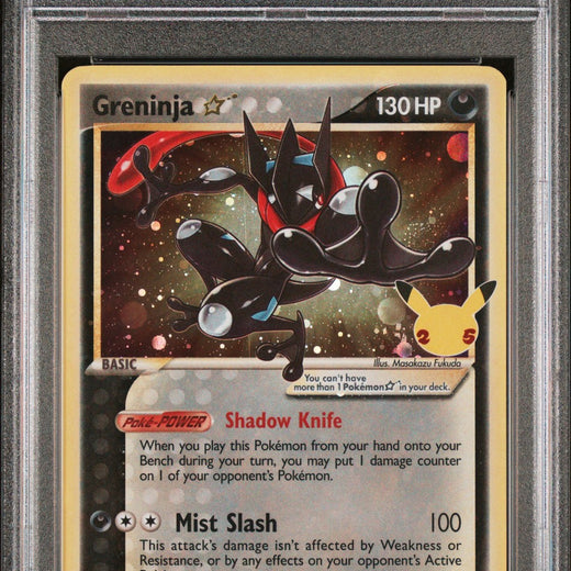 Greninja-gold Star 144 Celebrations Elite Trainer Box Pokemon PSA 70