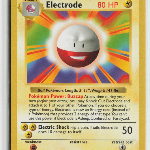 Electrode 21/102 Rare Base Set Shadowless Pokemon NM0