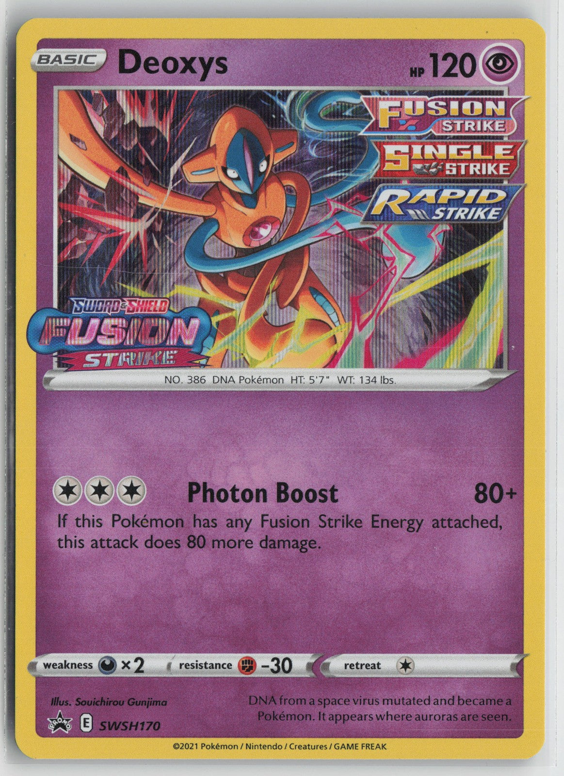 Deoxys -  (Prerelease) Promo SWSH: Sword & Shield Promo Cards SWSH170 NM