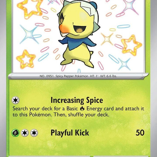 Capsakid 106/091 Paldean Fates PAF Shiny Rare Near Mint Pokemon 2024