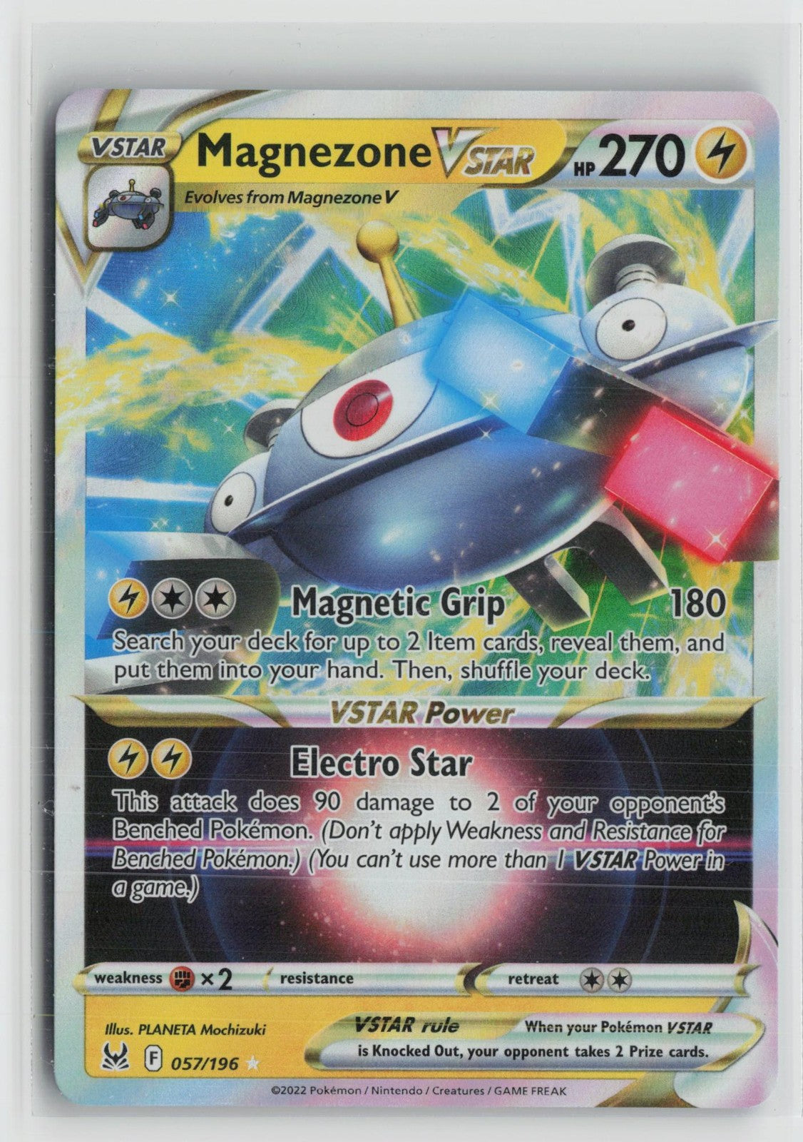 Magnezone VSTAR 057/196 Holo VSTAR Rare Lost Origin Pokemon NM