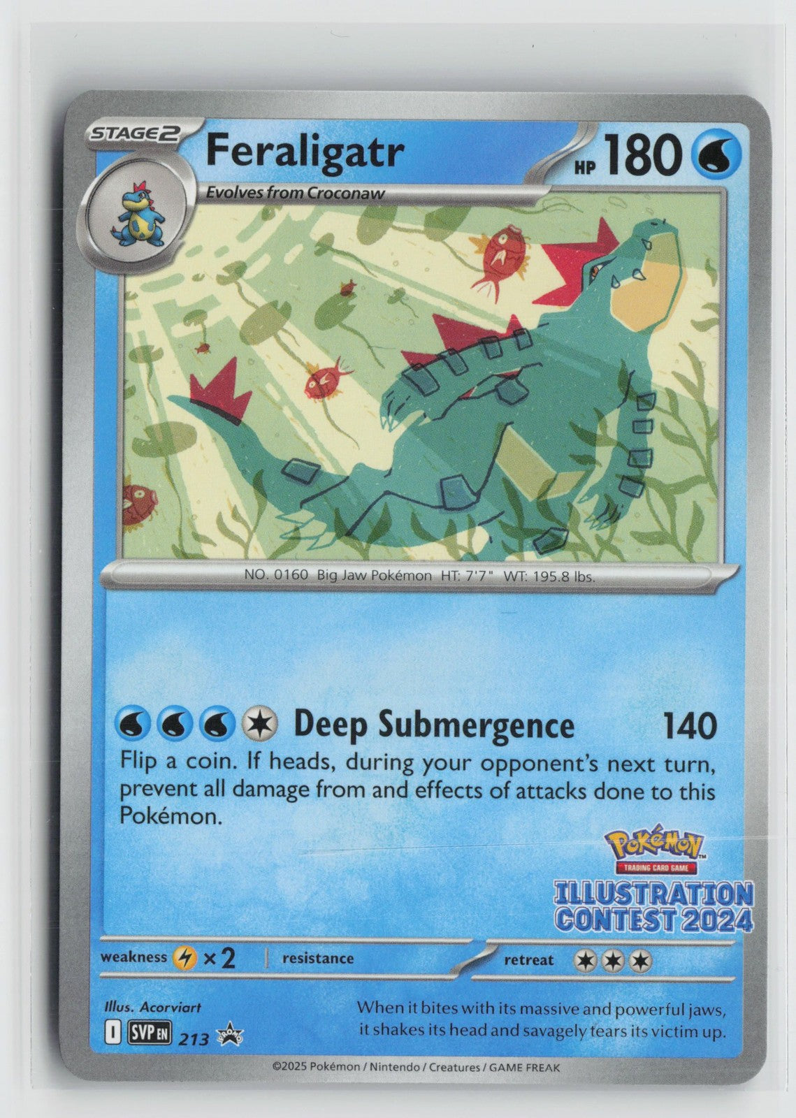 Feraligatr 213 Promo Scarlet & Violet Pokemon NM