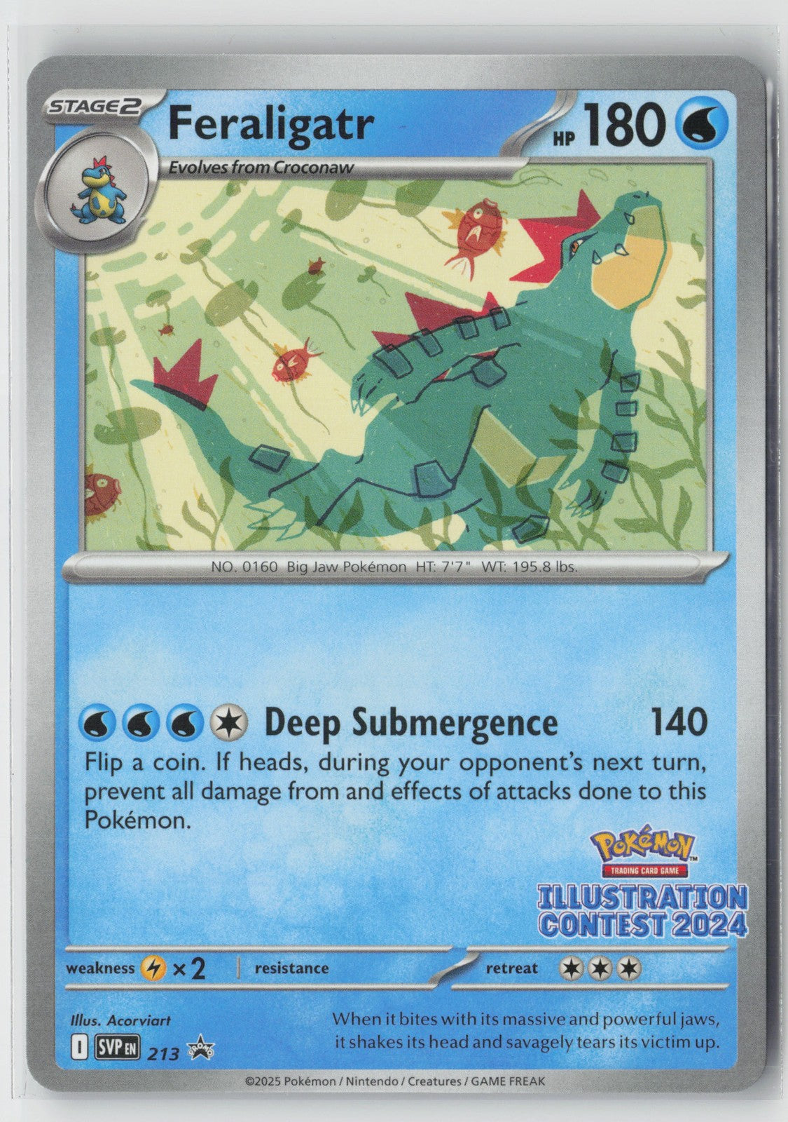 Feraligatr -  (Illustration Contest 2024) Promo SV: Scarlet & Violet Promo Cards