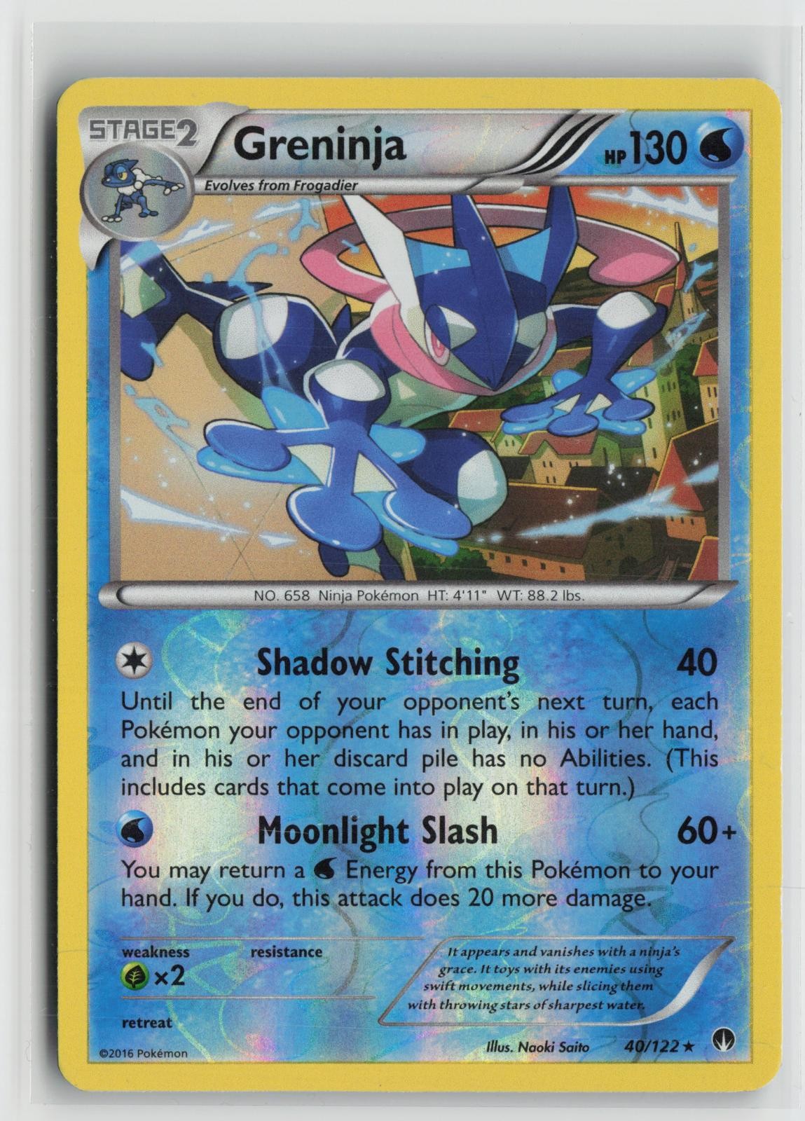 Greninja 40/122 Reverse Holo BREAKpoint Pokemon NM
