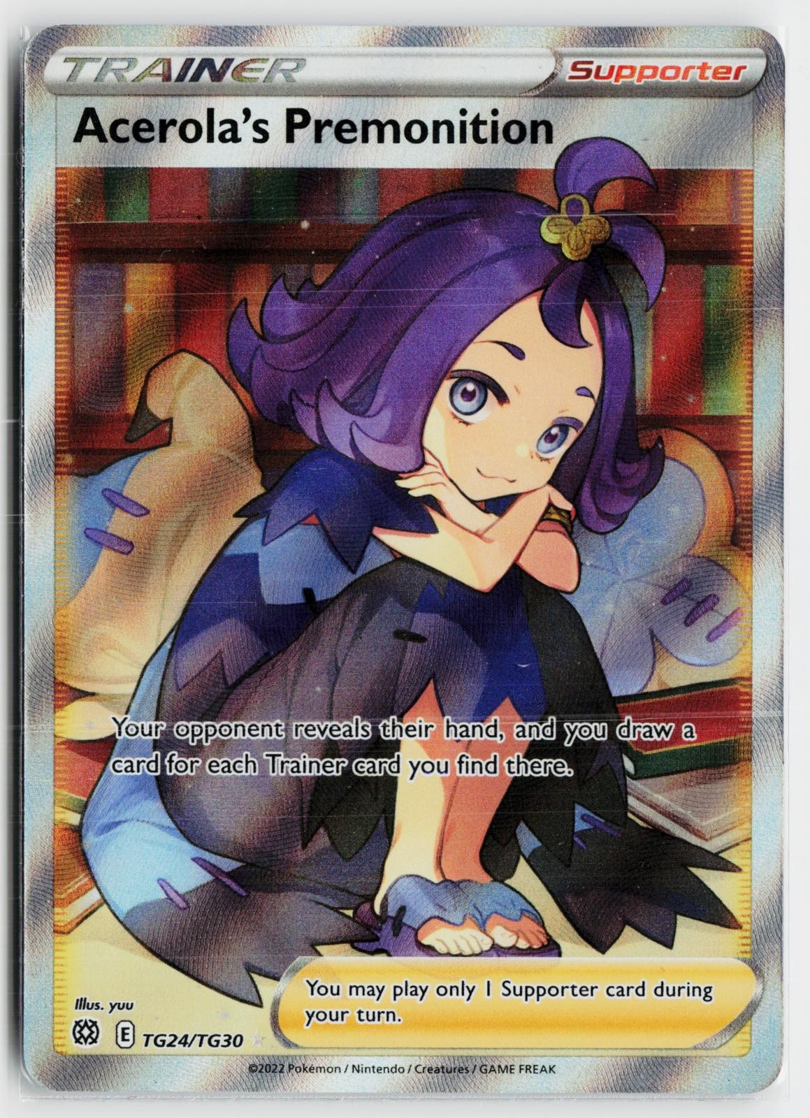Acerola's Premonition TG24/TG30 Brilliant Stars Trainer Gallery NM Holo Pokemon