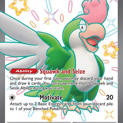 Squawkabilly ex 223/091 Paldean Fates Shiny Ultra Rare near mint Pokemon 2023