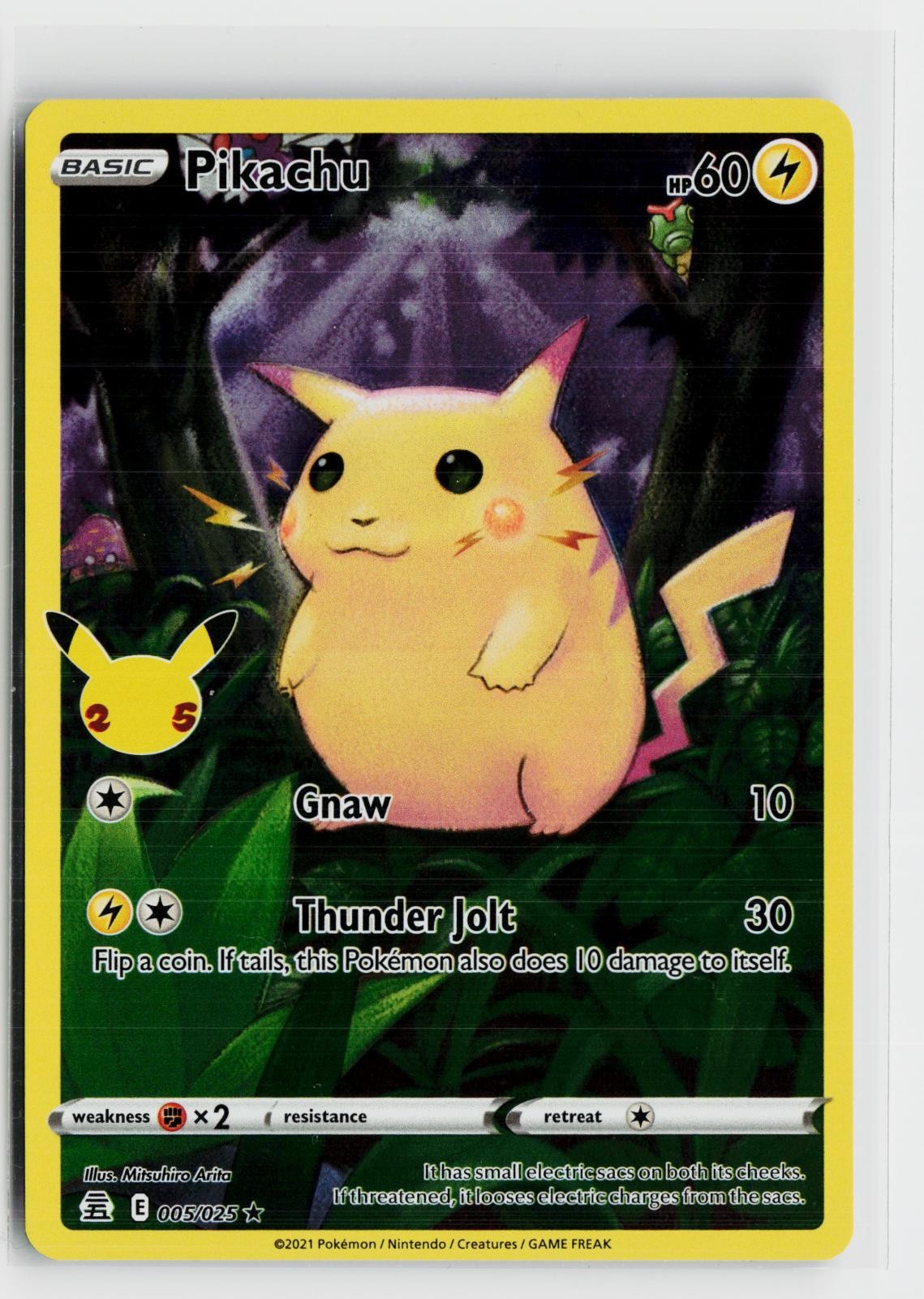 Pikachu 005/025 Celebrations NM Holo R Pokemon