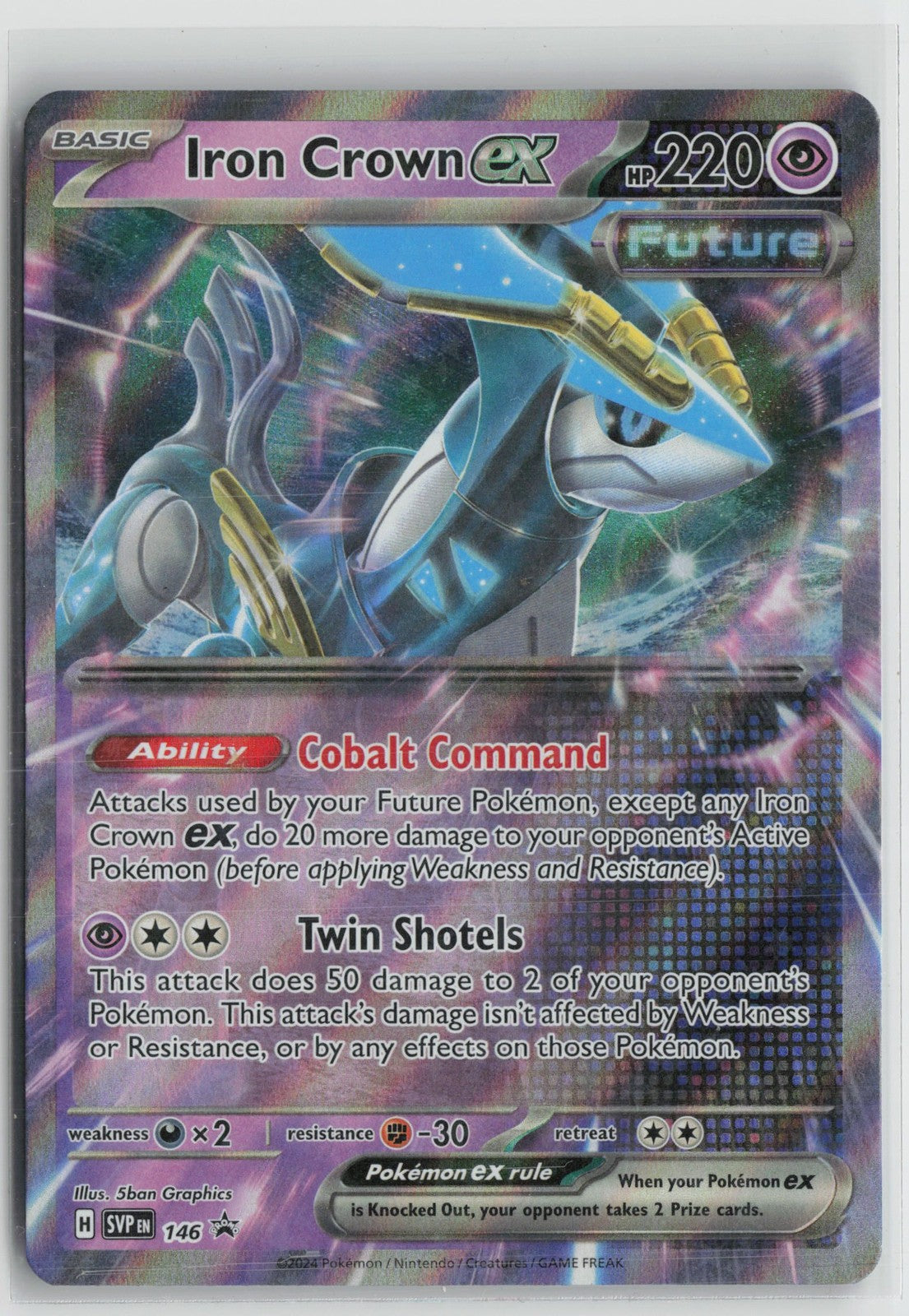 Iron Crown ex 146 Promo Scarlet & Violet Pokemon NM