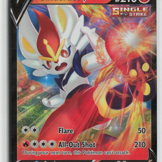 Cinderace V 044/264 Holo V Rare Fusion Strike Pokemon NM0