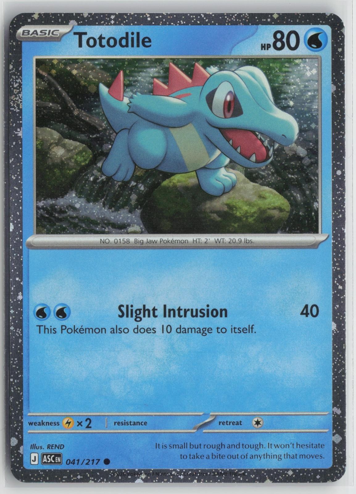 Totodile (Cosmos Holo) 041/217 Holo Miscellaneous Cards & Products Pokemon NM