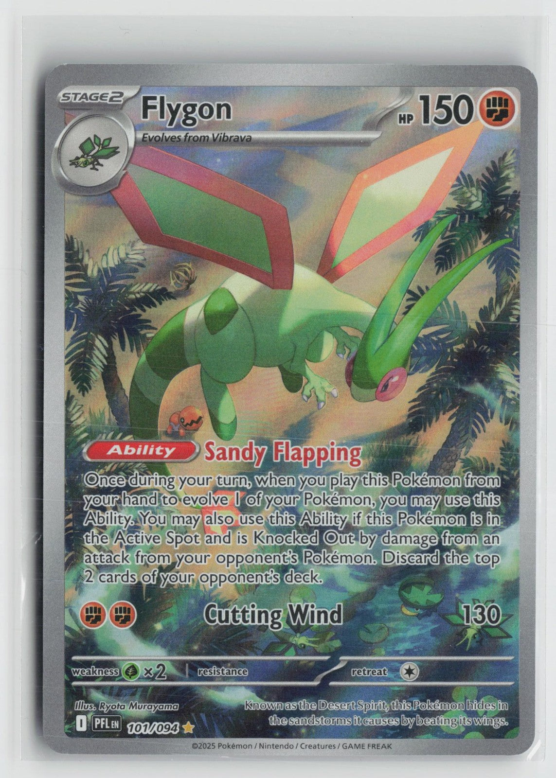 Flygon 101/094 Illustration Rare Phantasmal Flames Pokemon NM
