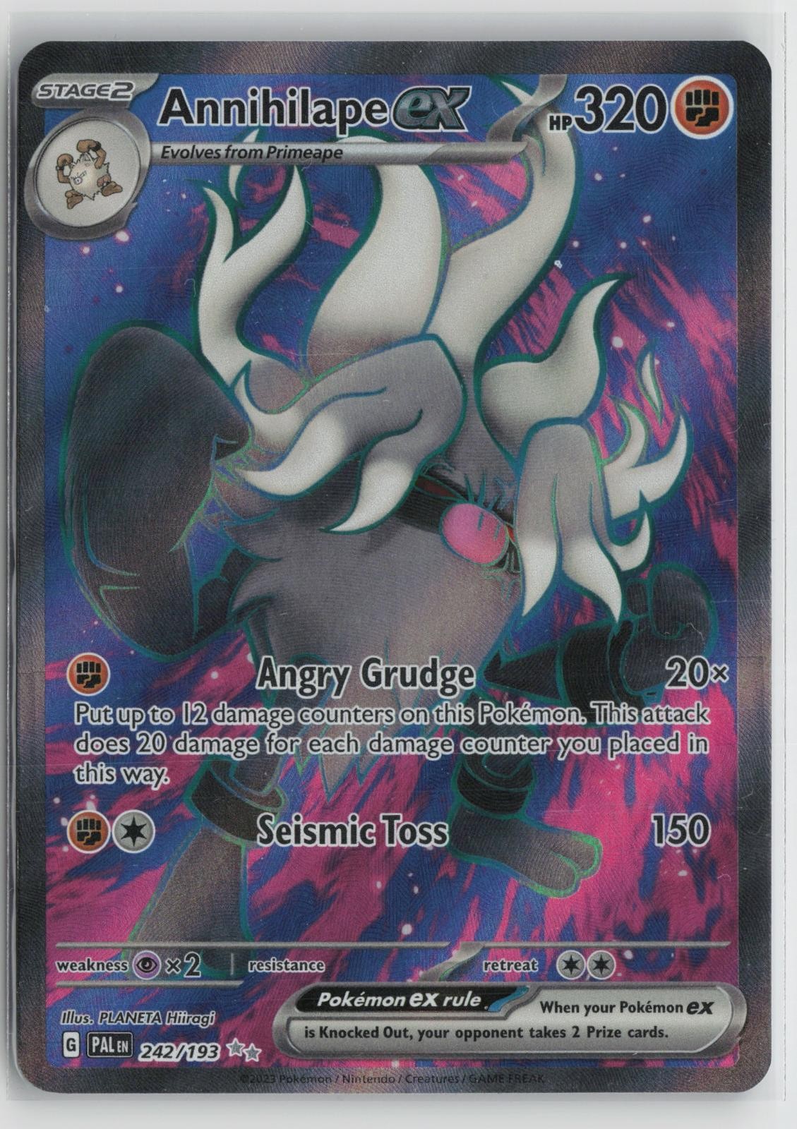 Annihilape ex 242/193 Ultra Rare Paldea Evolved Pokemon NM