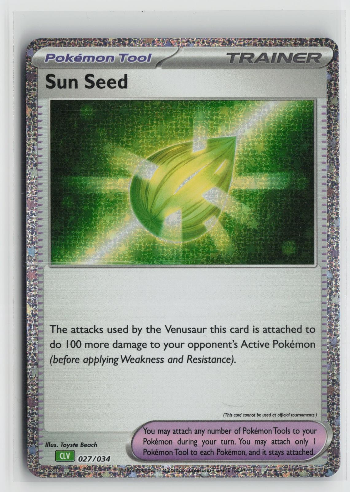 Sun Seed 027/034 Holo Classic Collection Trading Card Game Classic Pokemon NM