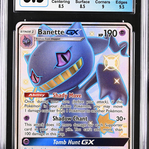 Banette Gx SV61/SV94 Shiny Vault Holo Hidden Fates Pokemon CGC 8.5 Nm/mint+0