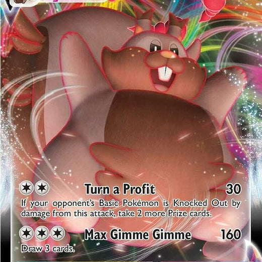 Greedent VMAX 218/264 Fusion Strike FST Holo Rare VMAX mint 218 Pokemon