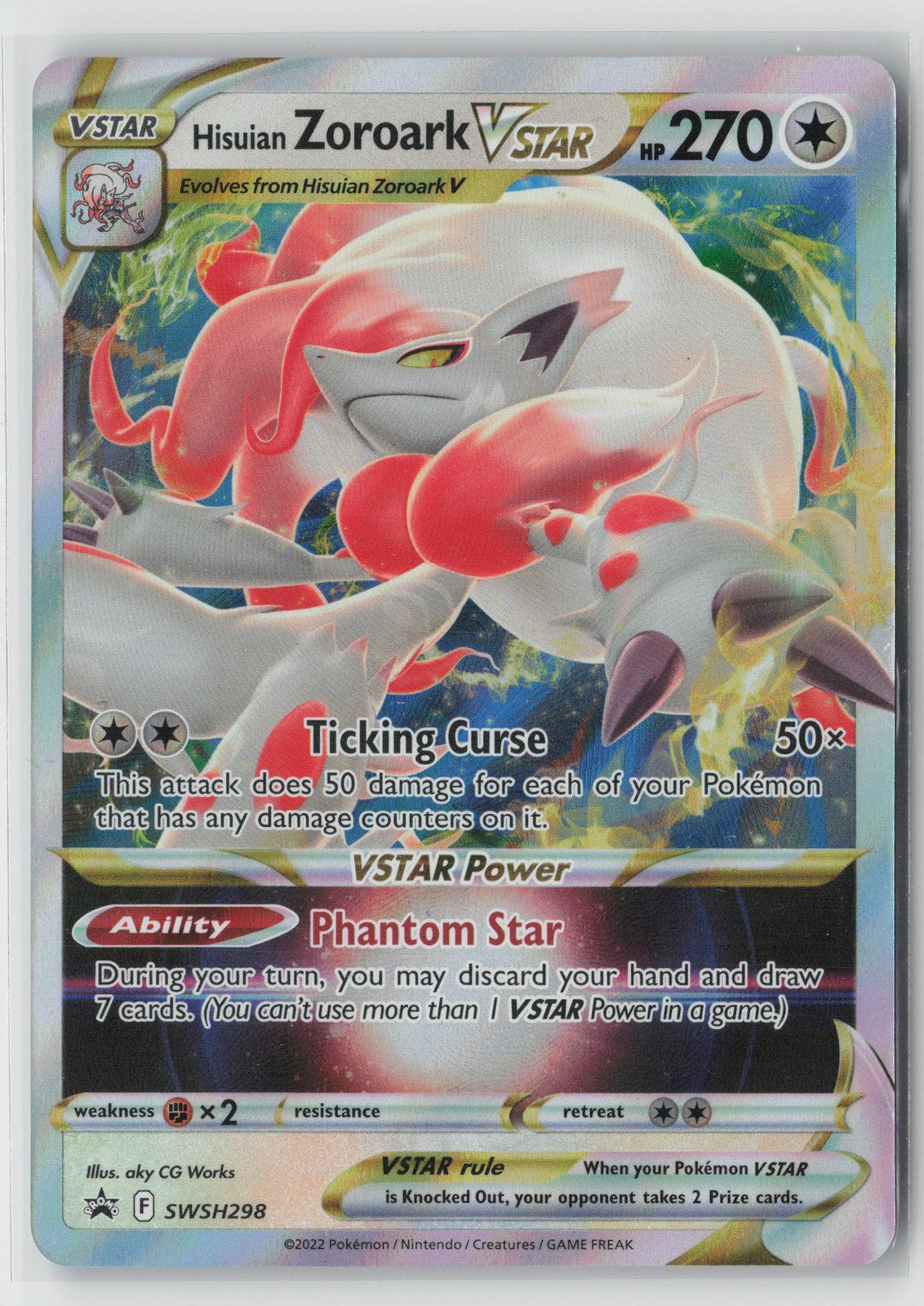 Hisuian Zoroark VSTAR Promo SWSH: Sword & Shield Promo Cards SWSH298 NM