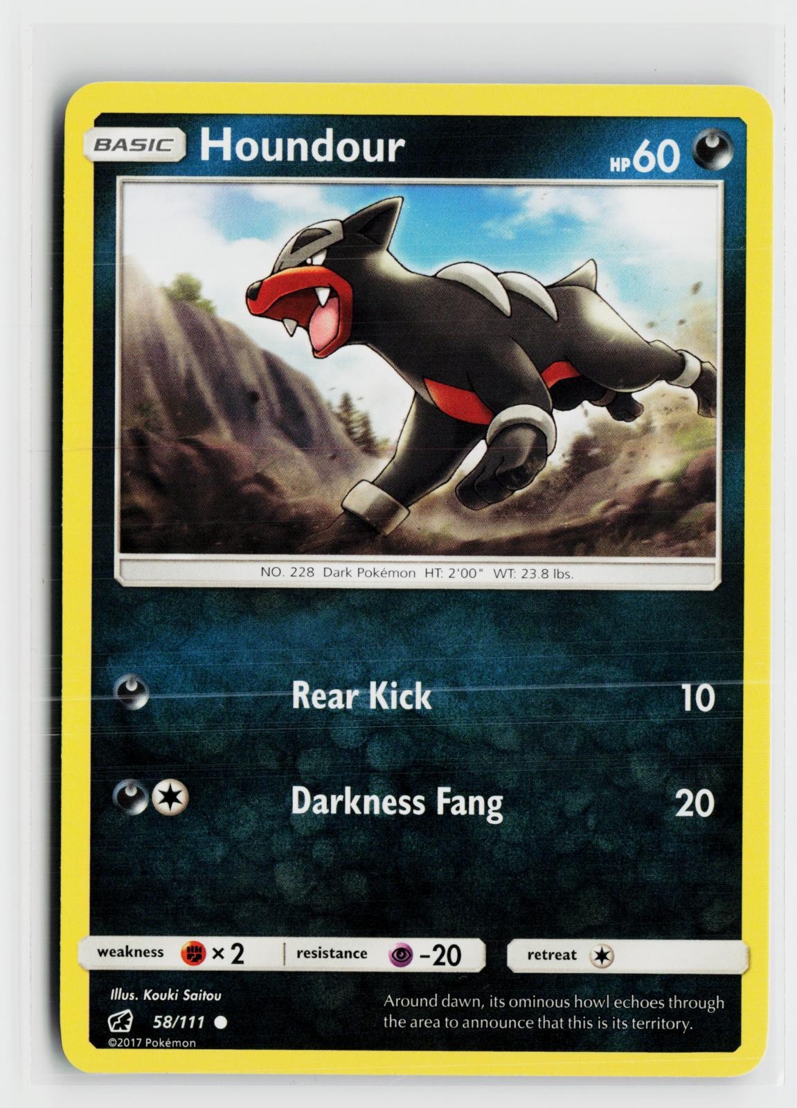 Houndour 58/111 Crimson Invasion NM C Pokemon