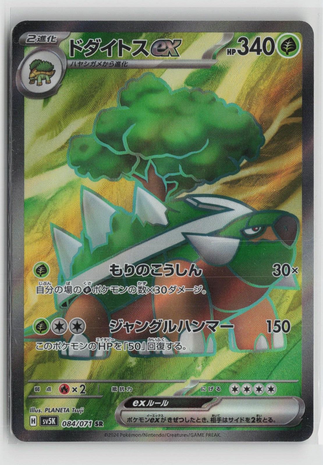Torterra EX 084/071 Super Rare Wild Force Pokemon Japanese NM