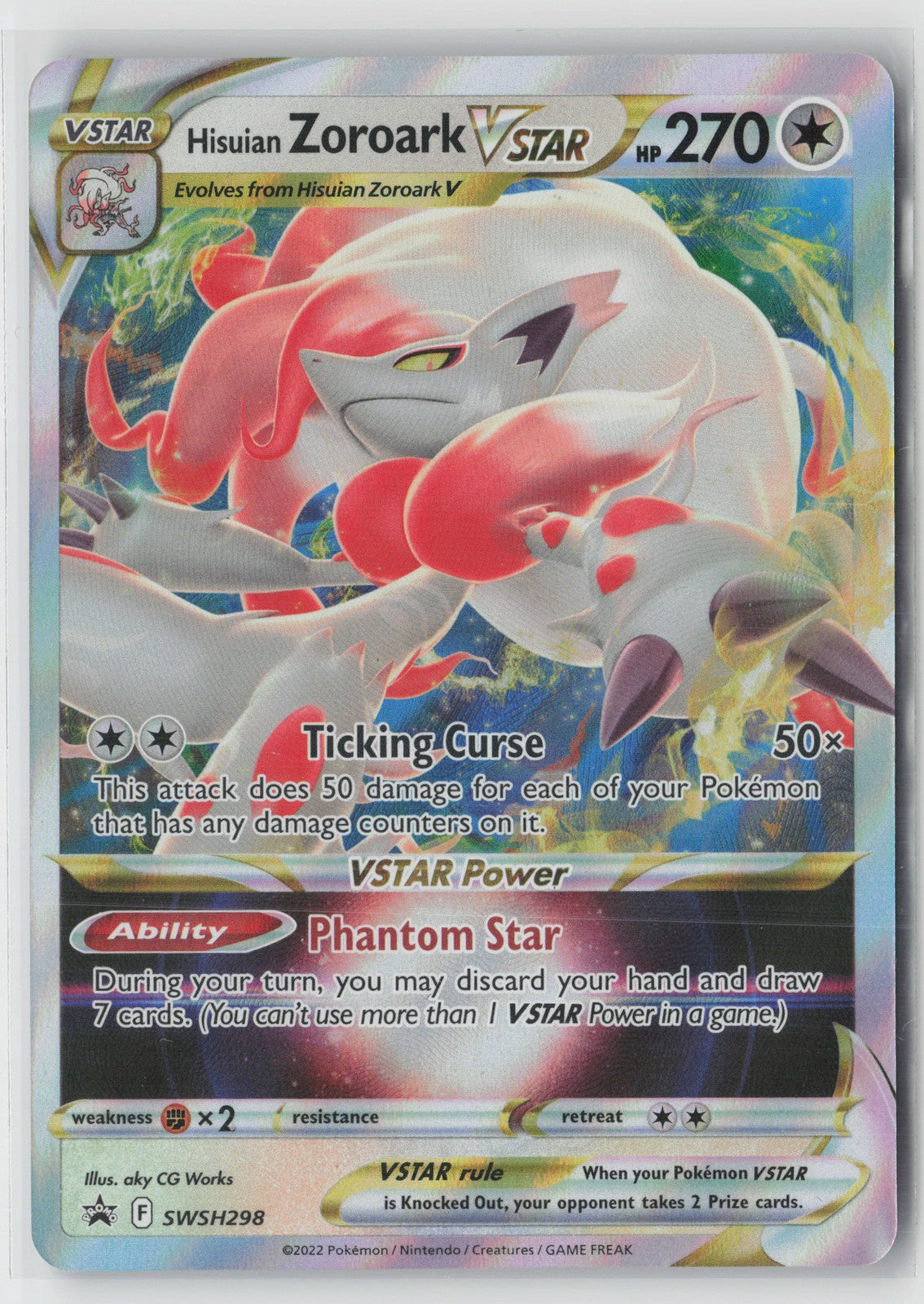 Hisuian Zoroark VSTAR Promo SWSH: Sword & Shield Promo Cards SWSH298 NM