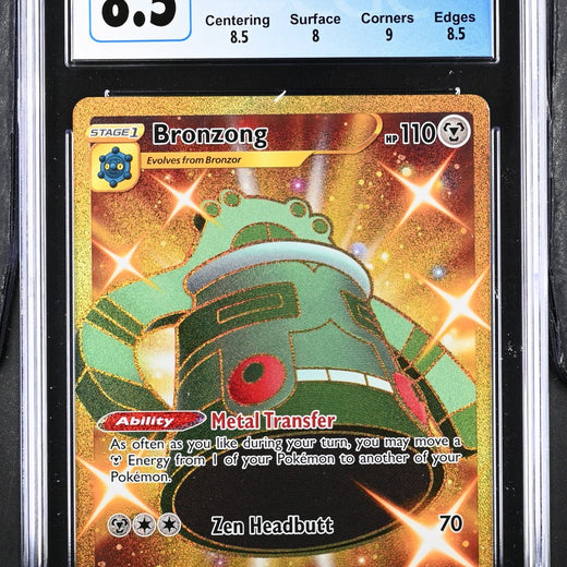 Bronzong 223/198 Secret Rare Holo Chilling Reign Pokemon CGC 8.5 Nm/mint+0