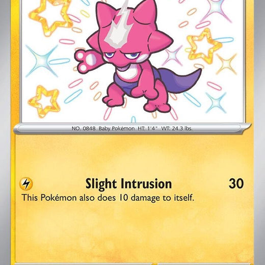 Toxel 140/091 Paldean Fates PAF Shiny Rare Near Mint Pokemon 2024