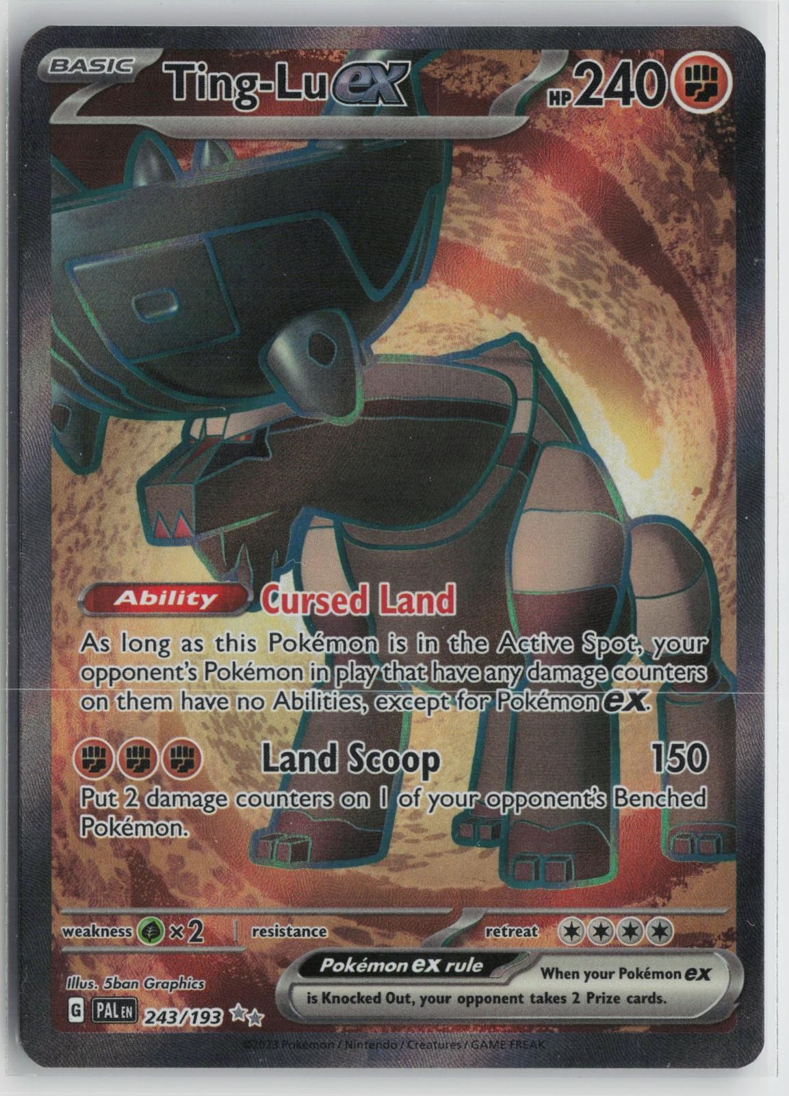 Ting-Lu ex 243/193 Ultra Rare Paldea Evolved Pokemon NM