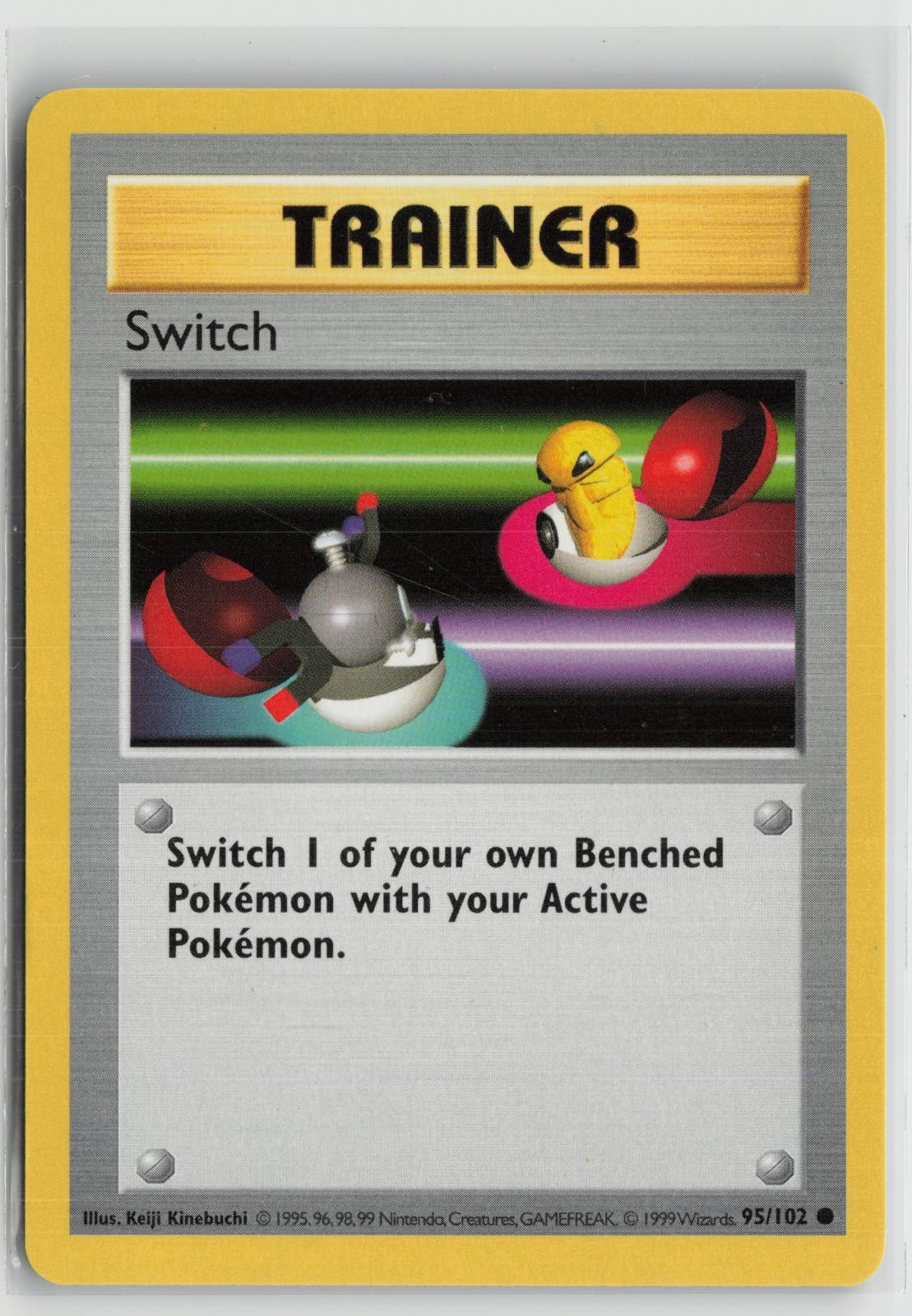 Switch 95/102 Common Base Set Unlimited Pokemon NM